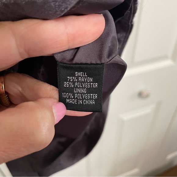 Adrianna Papell Evening Cocktail/Semi Formal Dress Granite Metallic Size 8 - Picture 12 of 12